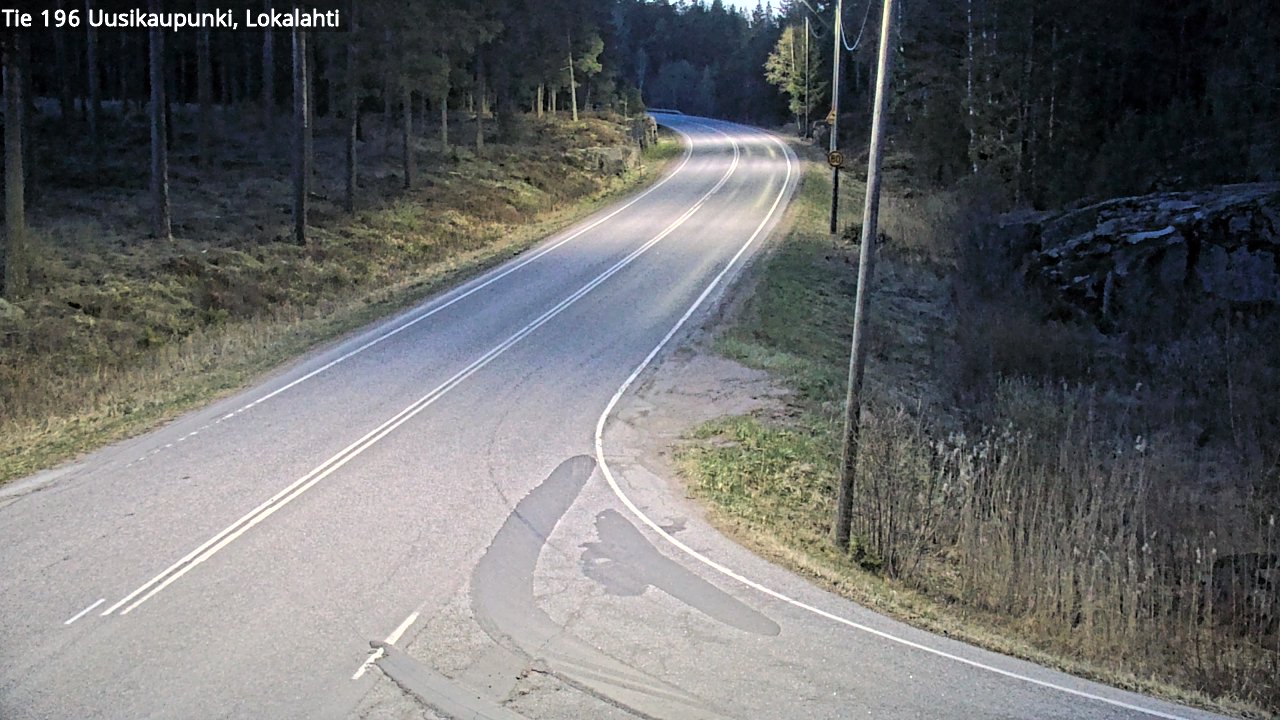Weather Camera Image Väg 196 Nystad, Lokalax, Uusikaupunki, Varsinais-Suomi