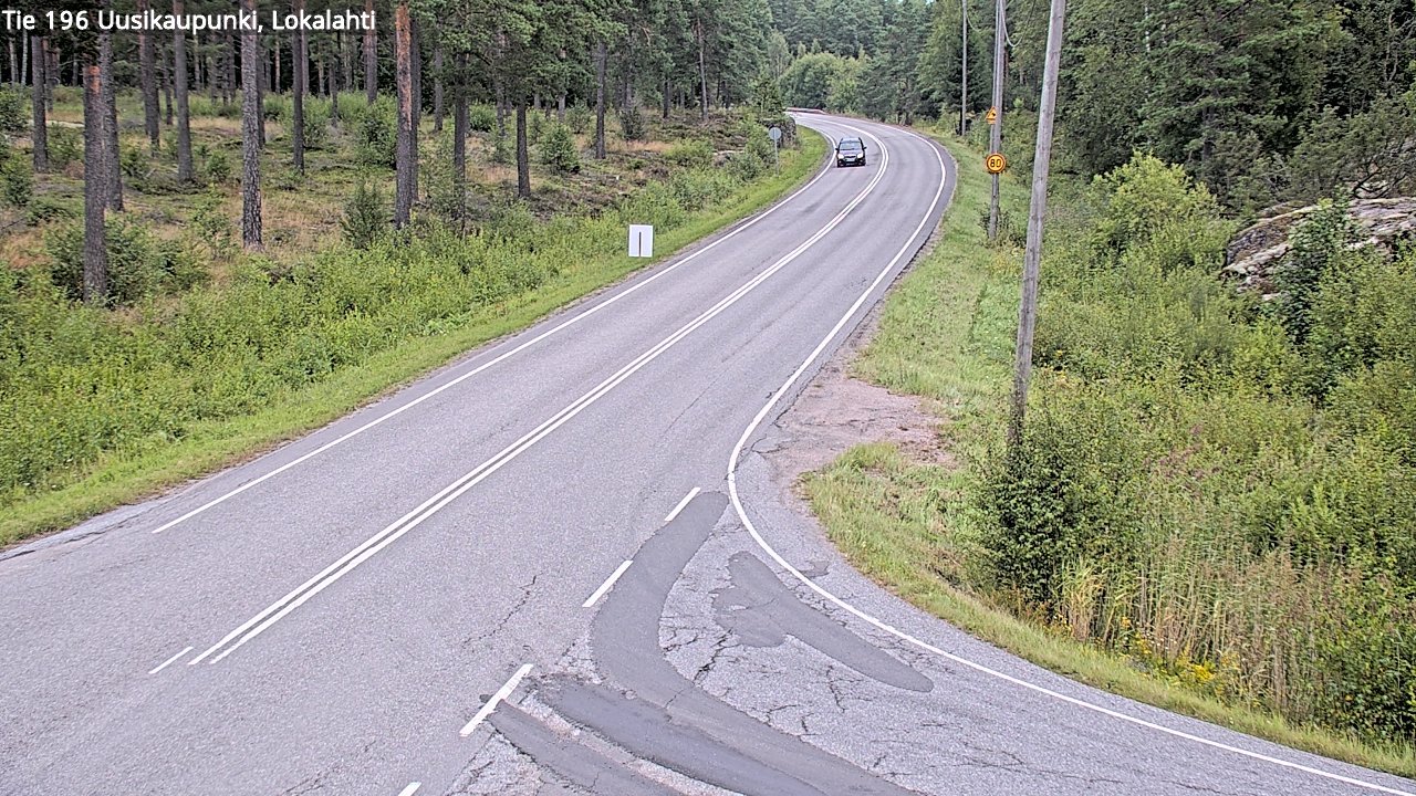 Weather Camera Image Road 196 Uusikaupunki, Lokalahti, Uusikaupunki, Varsinais-Suomi