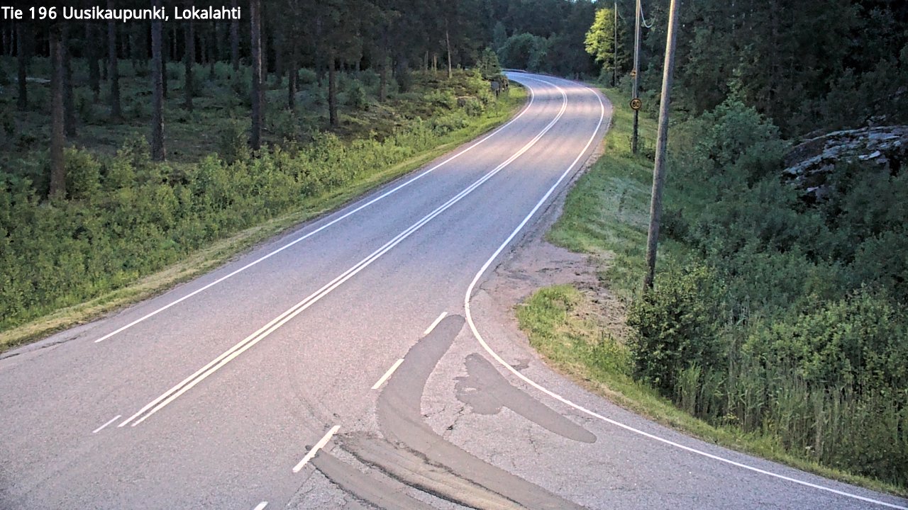 Weather Camera Image Väg 196 Nystad, Lokalax, Uusikaupunki, Varsinais-Suomi