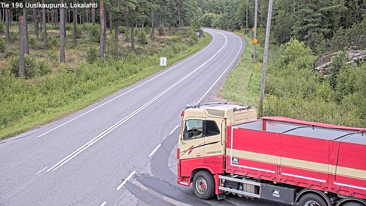 Kelikamerat Kuva Tie 196 Uusikaupunki, Lokalahti, Uusikaupunki, Varsinais-Suomi