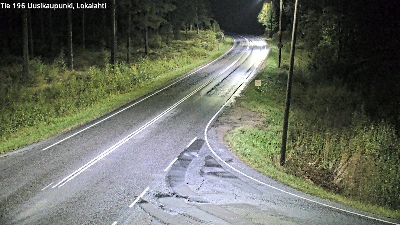 Weather Camera Image Road 196 Uusikaupunki, Lokalahti, Uusikaupunki, Varsinais-Suomi