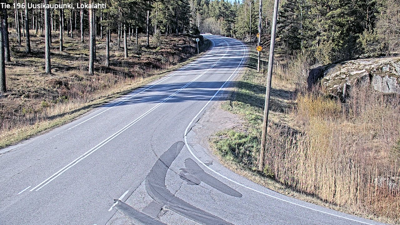 Weather Camera Image Väg 196 Nystad, Lokalax, Uusikaupunki, Varsinais-Suomi