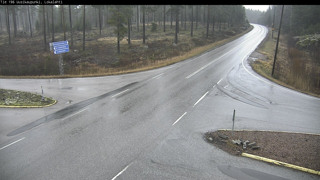 Weather Camera Image Väg 196 Nystad, Lokalax, Uusikaupunki, Varsinais-Suomi