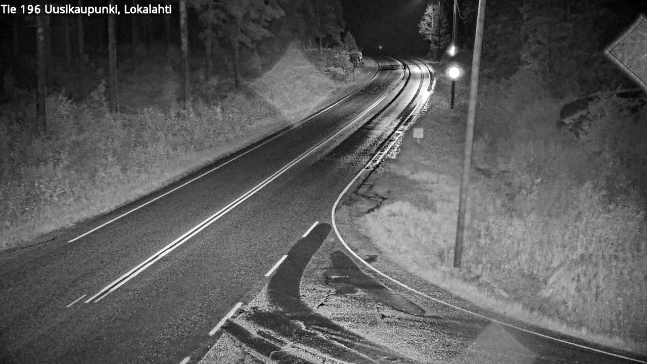 Weather Camera Image Road 196 Uusikaupunki, Lokalahti, Uusikaupunki, Varsinais-Suomi
