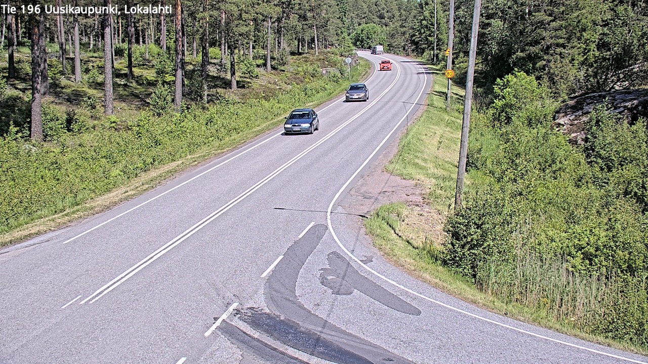 Weather Camera Image Väg 196 Nystad, Lokalax, Uusikaupunki, Varsinais-Suomi