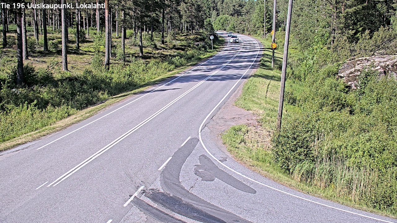 Weather Camera Image Väg 196 Nystad, Lokalax, Uusikaupunki, Varsinais-Suomi