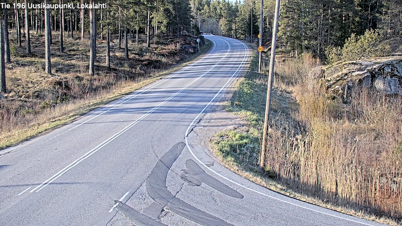 Weather Camera Image Väg 196 Nystad, Lokalax, Uusikaupunki, Varsinais-Suomi