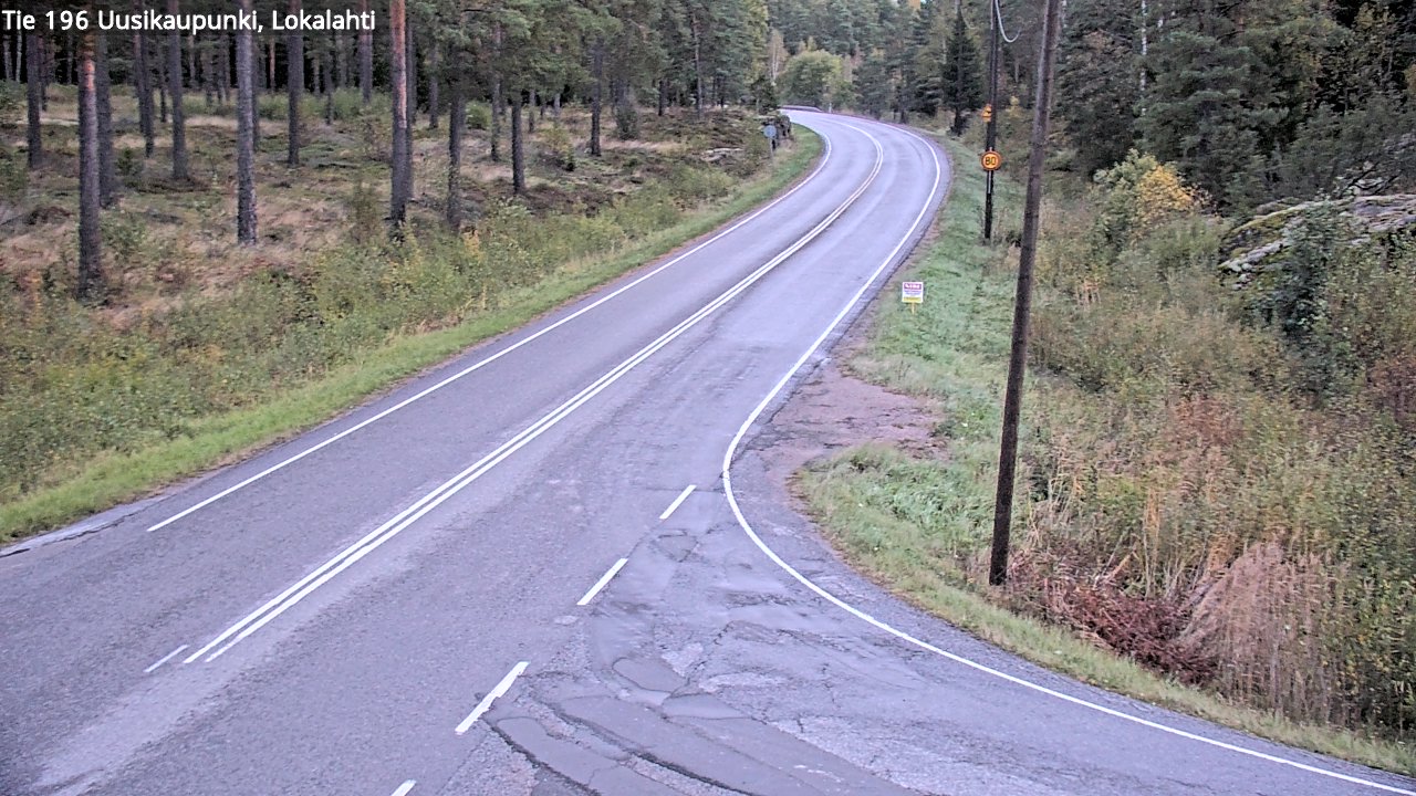 Weather Camera Image Road 196 Uusikaupunki, Lokalahti, Uusikaupunki, Varsinais-Suomi
