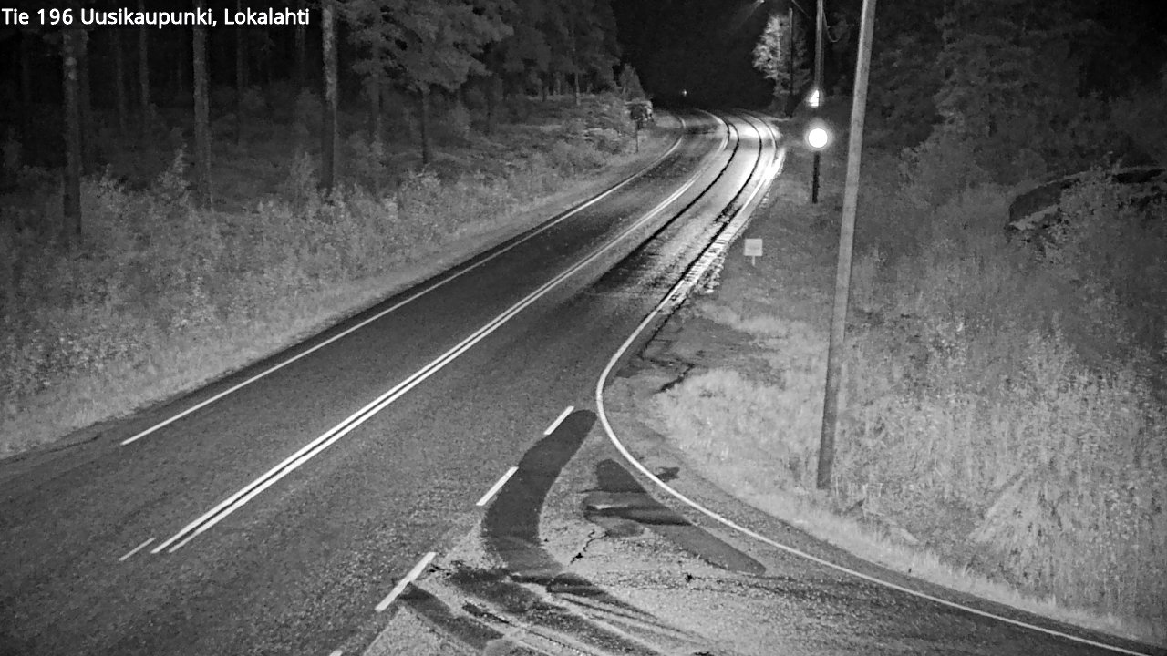 Weather Camera Image Road 196 Uusikaupunki, Lokalahti, Uusikaupunki, Varsinais-Suomi