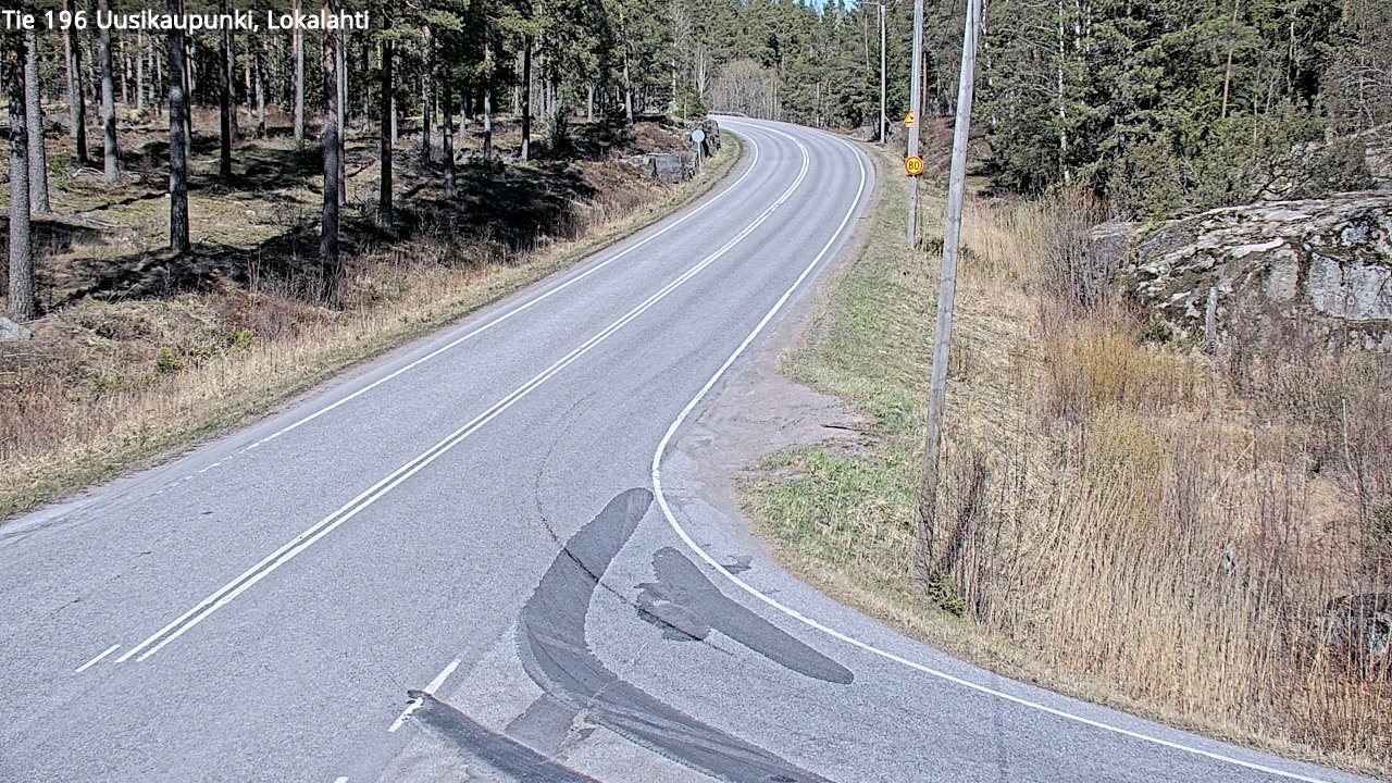 Weather Camera Image Väg 196 Nystad, Lokalax, Uusikaupunki, Varsinais-Suomi