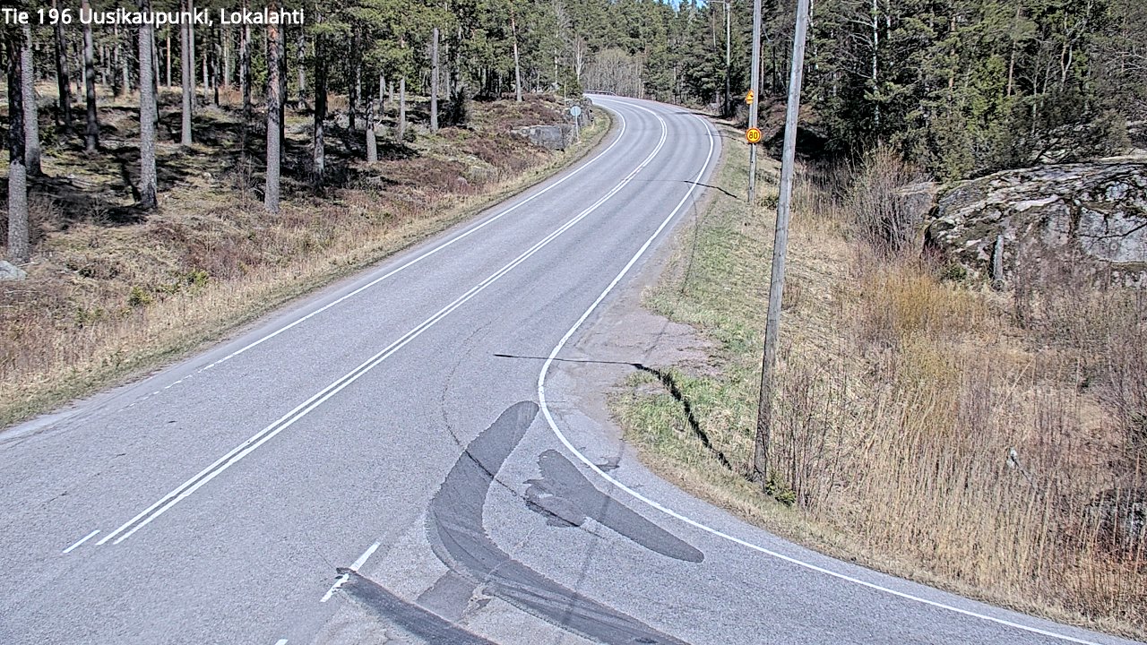 Weather Camera Image Väg 196 Nystad, Lokalax, Uusikaupunki, Varsinais-Suomi