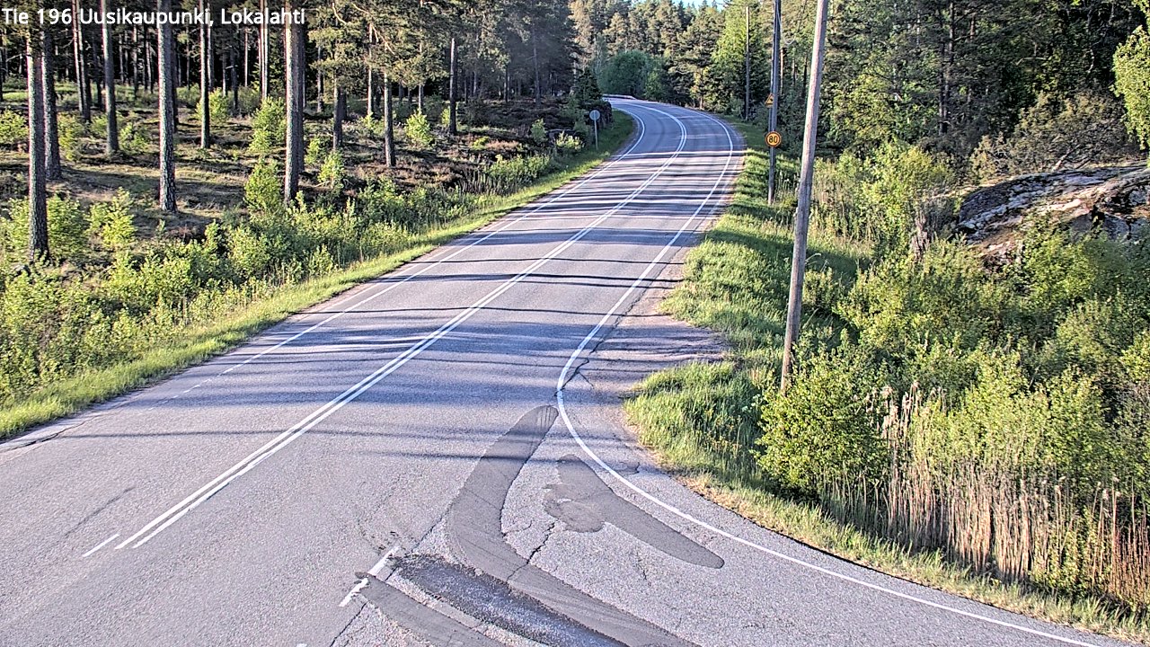 Weather Camera Image Road 196 Uusikaupunki, Lokalahti, Uusikaupunki, Varsinais-Suomi