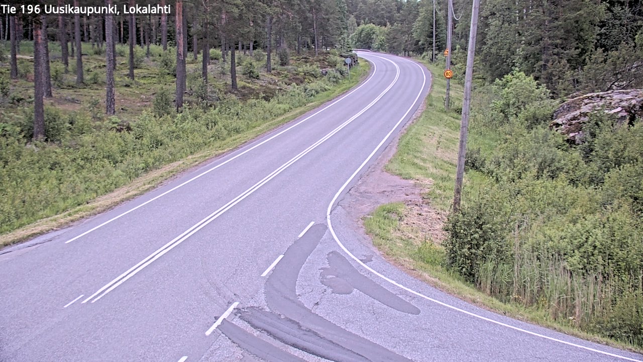 Weather Camera Image Väg 196 Nystad, Lokalax, Uusikaupunki, Varsinais-Suomi