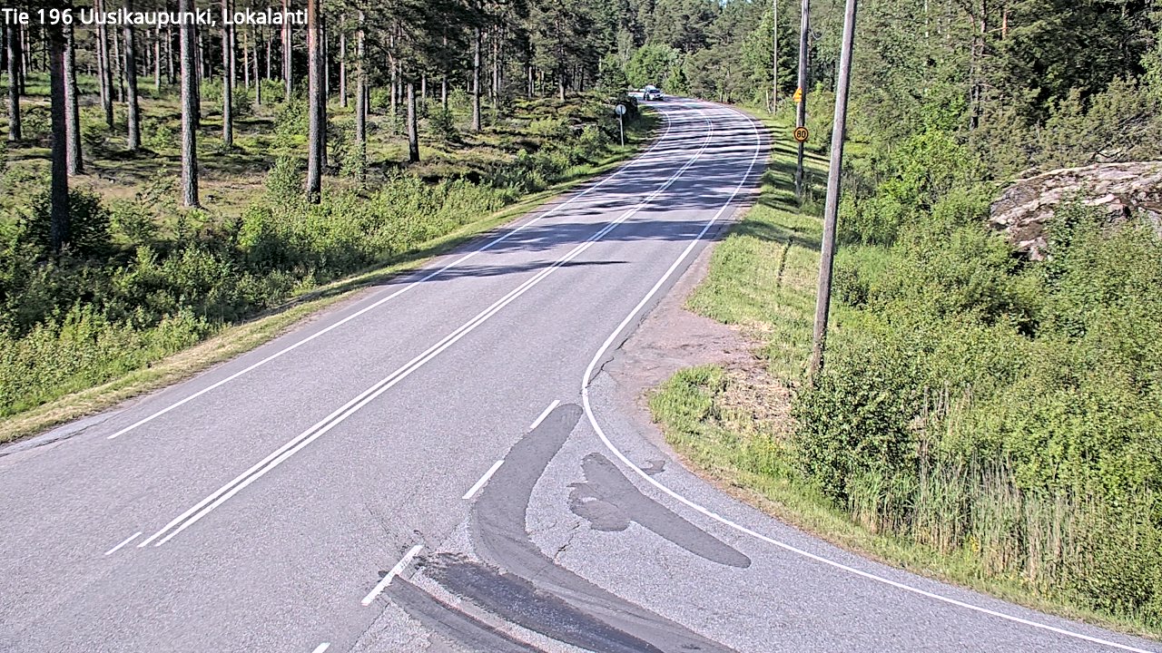 Weather Camera Image Väg 196 Nystad, Lokalax, Uusikaupunki, Varsinais-Suomi