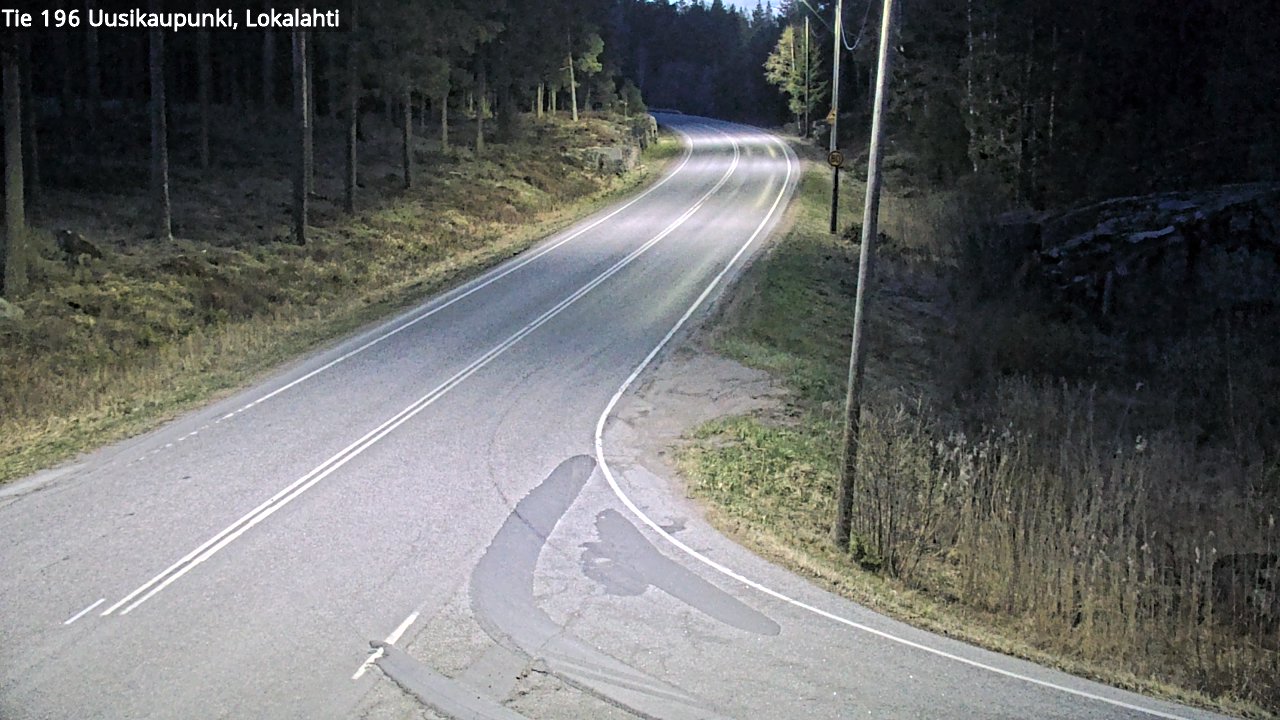 Weather Camera Image Väg 196 Nystad, Lokalax, Uusikaupunki, Varsinais-Suomi