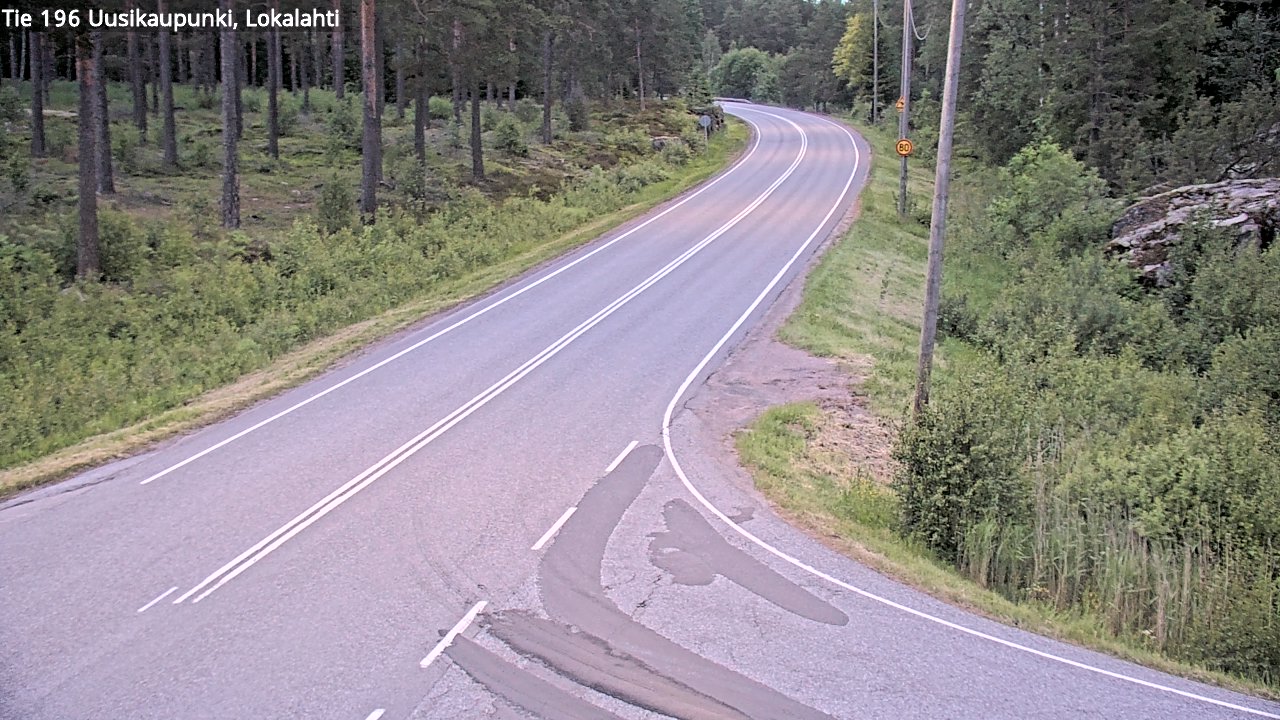 Weather Camera Image Väg 196 Nystad, Lokalax, Uusikaupunki, Varsinais-Suomi