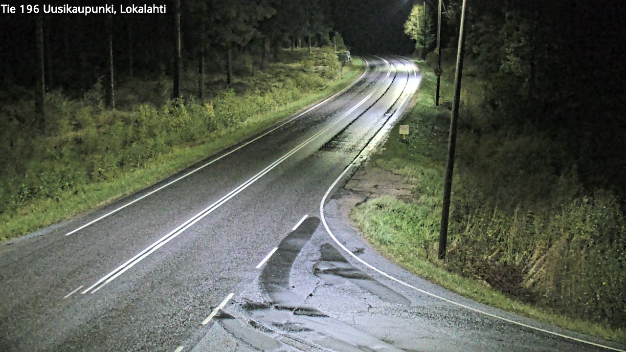 Weather Camera Image Road 196 Uusikaupunki, Lokalahti, Uusikaupunki, Varsinais-Suomi