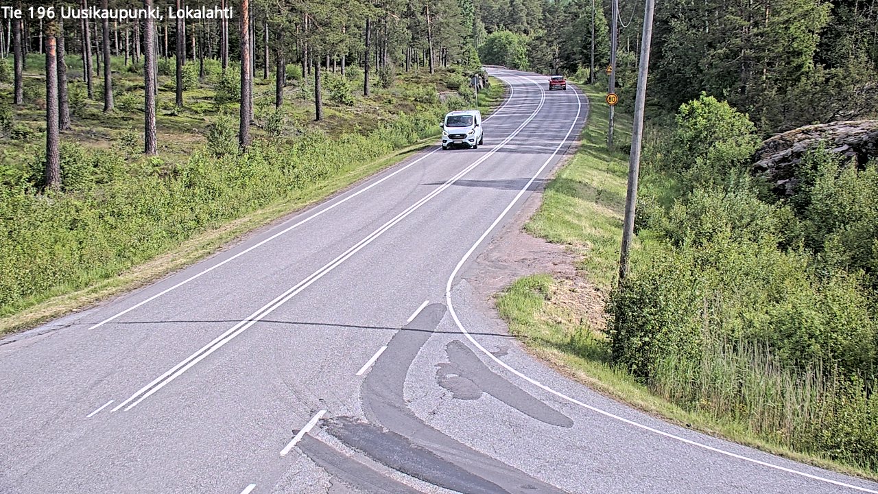 Weather Camera Image Väg 196 Nystad, Lokalax, Uusikaupunki, Varsinais-Suomi
