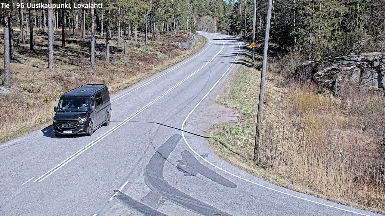 Weather Camera Image Väg 196 Nystad, Lokalax, Uusikaupunki, Varsinais-Suomi