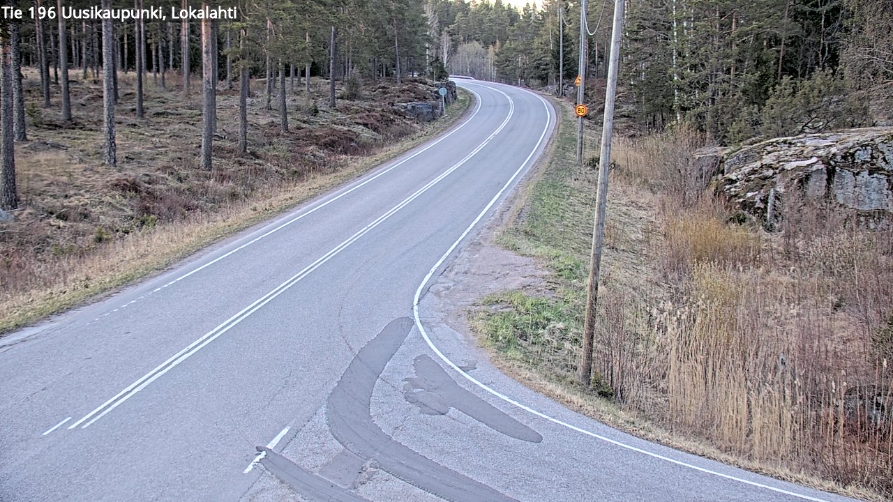 Weather Camera Image Road 196 Uusikaupunki, Lokalahti, Uusikaupunki, Varsinais-Suomi