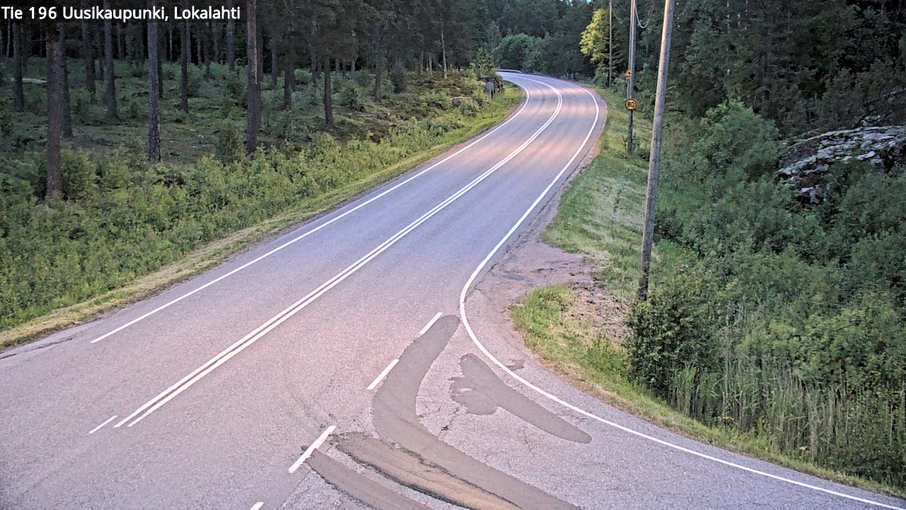 Weather Camera Image Väg 196 Nystad, Lokalax, Uusikaupunki, Varsinais-Suomi