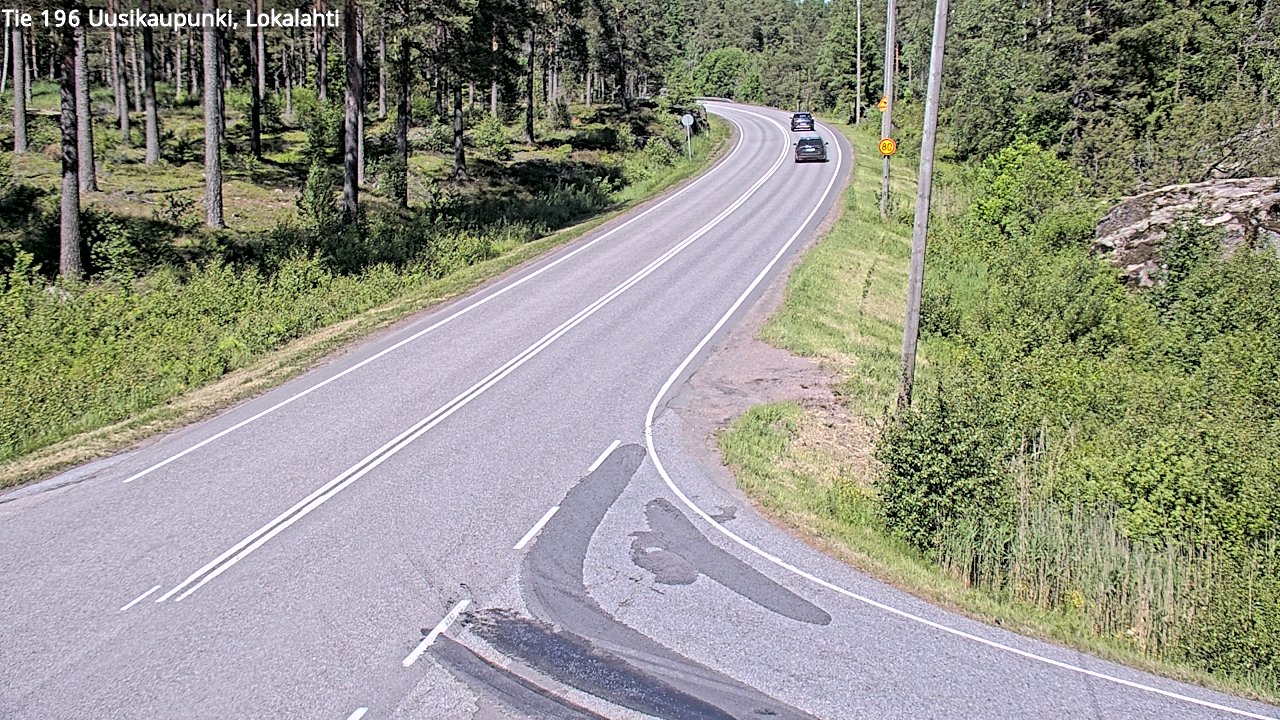 Weather Camera Image Väg 196 Nystad, Lokalax, Uusikaupunki, Varsinais-Suomi
