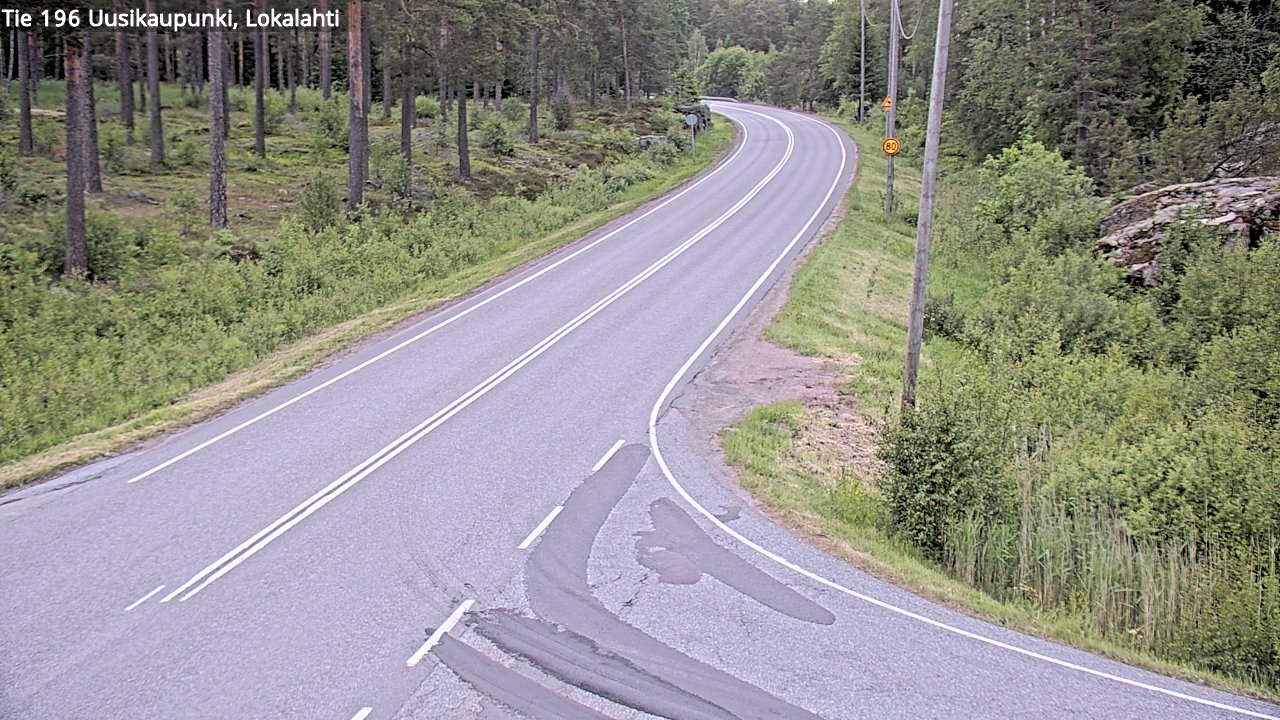 Weather Camera Image Väg 196 Nystad, Lokalax, Uusikaupunki, Varsinais-Suomi