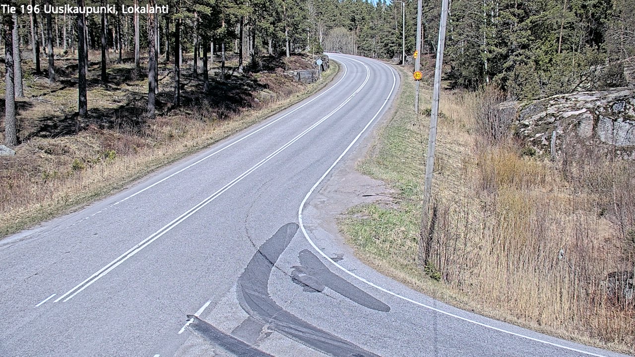 Weather Camera Image Väg 196 Nystad, Lokalax, Uusikaupunki, Varsinais-Suomi
