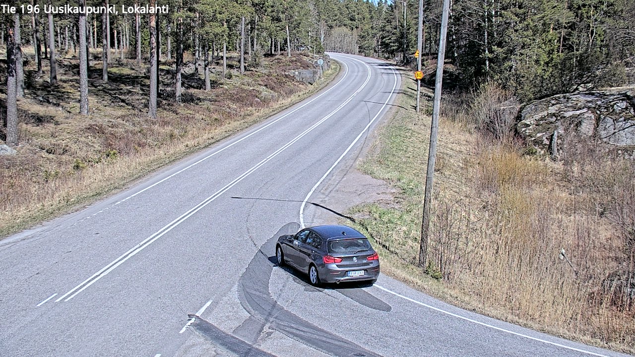Weather Camera Image Väg 196 Nystad, Lokalax, Uusikaupunki, Varsinais-Suomi