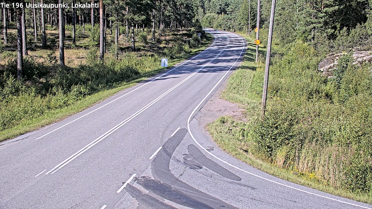 Kelikamerat Kuva Tie 196 Uusikaupunki, Lokalahti, Uusikaupunki, Varsinais-Suomi