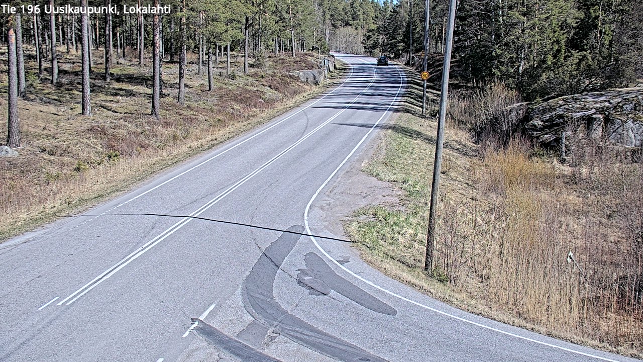 Weather Camera Image Väg 196 Nystad, Lokalax, Uusikaupunki, Varsinais-Suomi