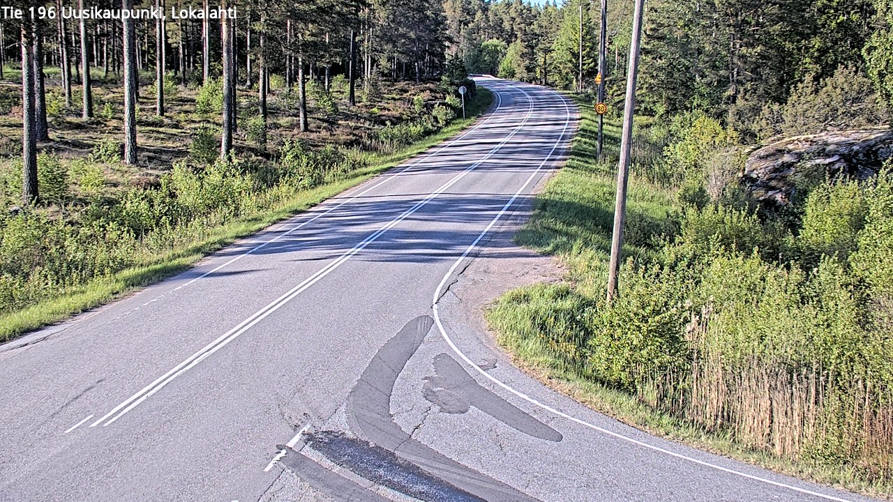 Kelikamerat Kuva Tie 196 Uusikaupunki, Lokalahti, Uusikaupunki, Varsinais-Suomi