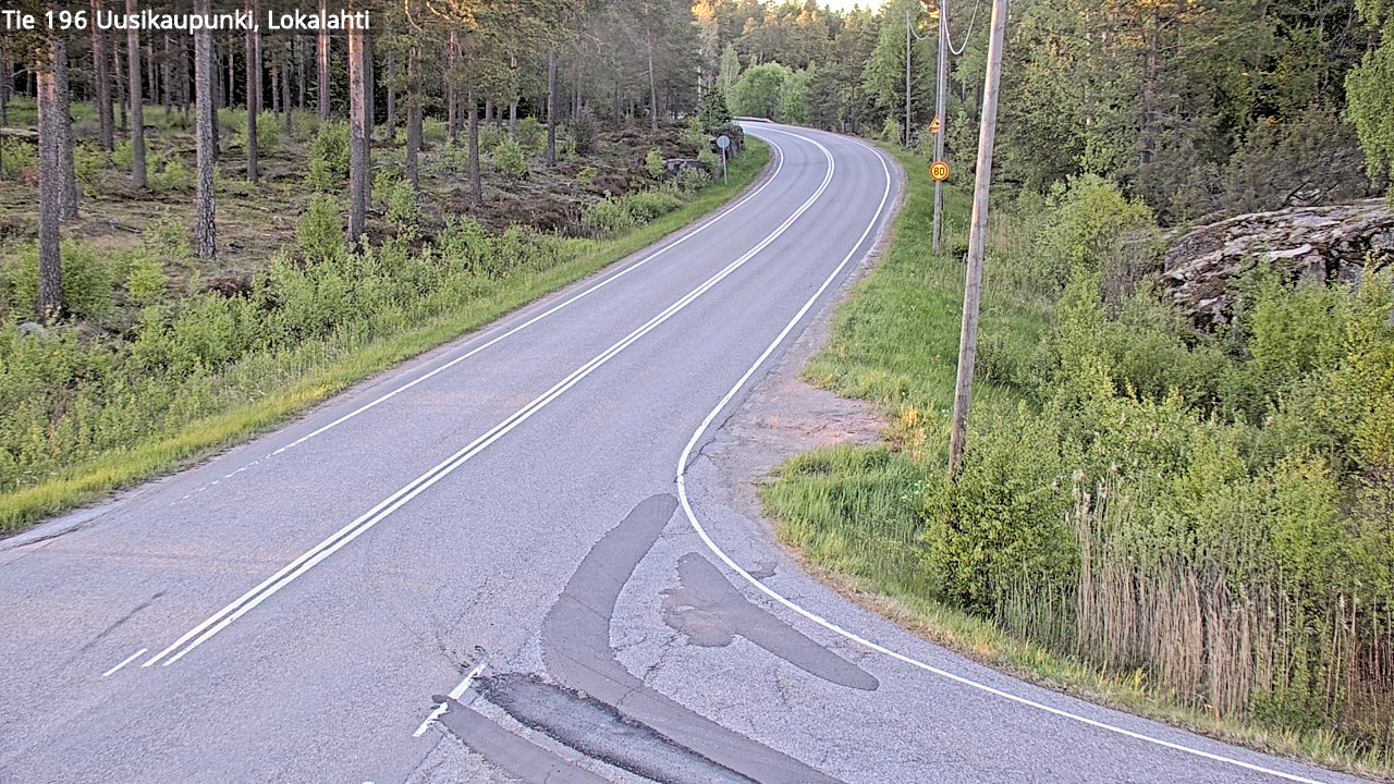 Kelikamerat Kuva Tie 196 Uusikaupunki, Lokalahti, Uusikaupunki, Varsinais-Suomi