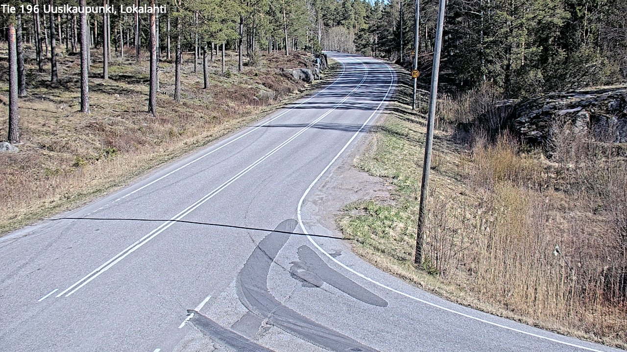 Weather Camera Image Väg 196 Nystad, Lokalax, Uusikaupunki, Varsinais-Suomi