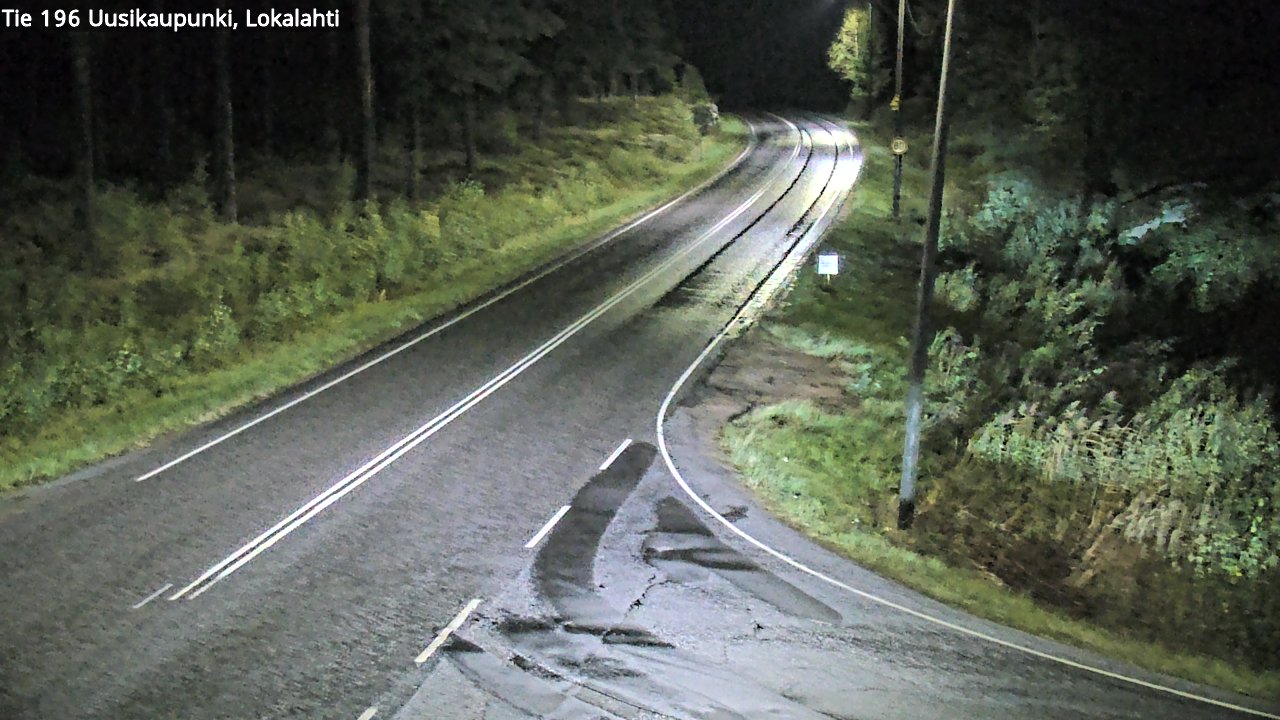 Weather Camera Image Road 196 Uusikaupunki, Lokalahti, Uusikaupunki, Varsinais-Suomi