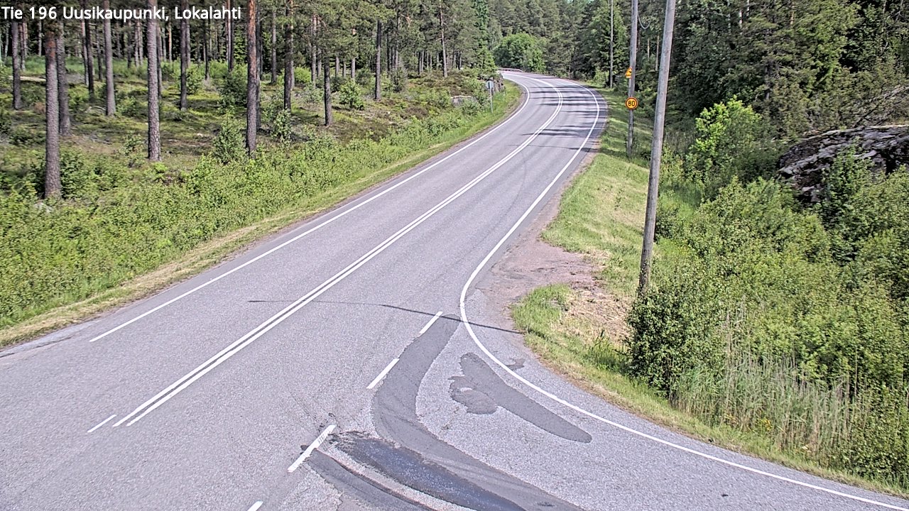 Weather Camera Image Väg 196 Nystad, Lokalax, Uusikaupunki, Varsinais-Suomi