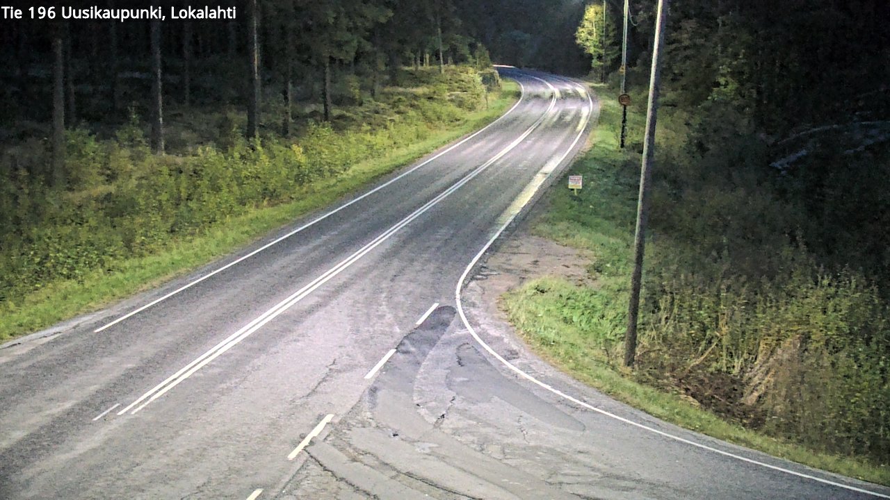 Weather Camera Image Road 196 Uusikaupunki, Lokalahti, Uusikaupunki, Varsinais-Suomi