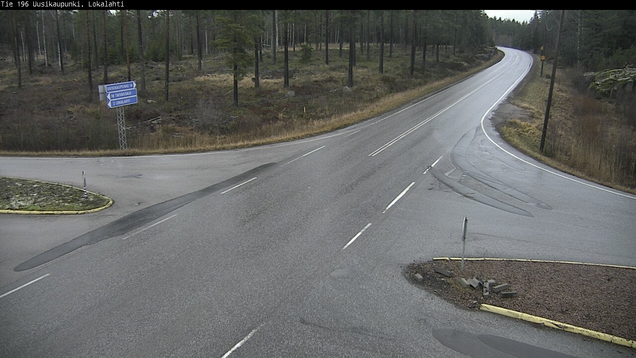 Weather Camera Image Väg 196 Nystad, Lokalax, Uusikaupunki, Varsinais-Suomi