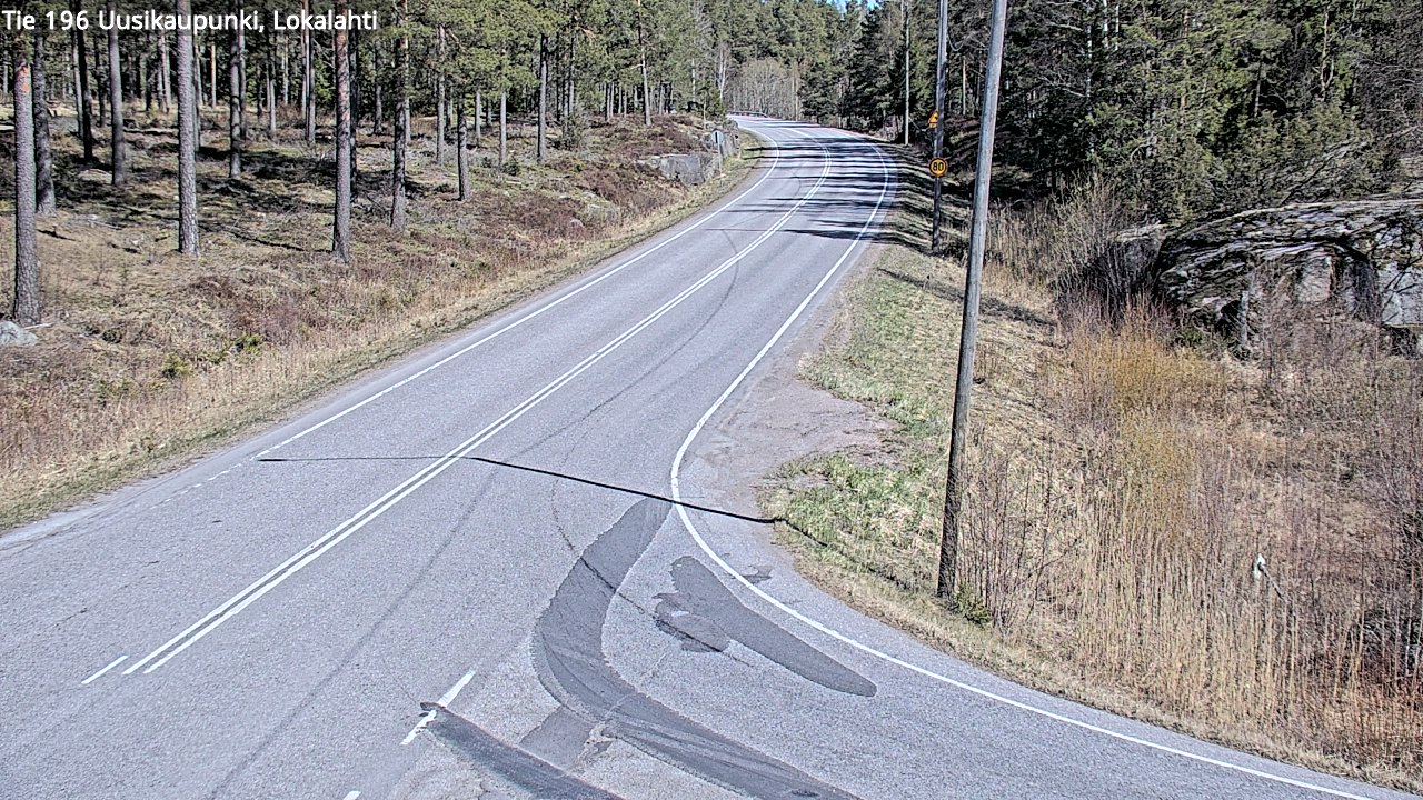 Weather Camera Image Väg 196 Nystad, Lokalax, Uusikaupunki, Varsinais-Suomi