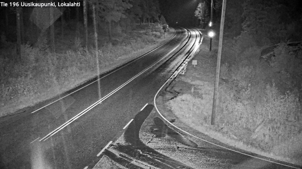 Weather Camera Image Road 196 Uusikaupunki, Lokalahti, Uusikaupunki, Varsinais-Suomi