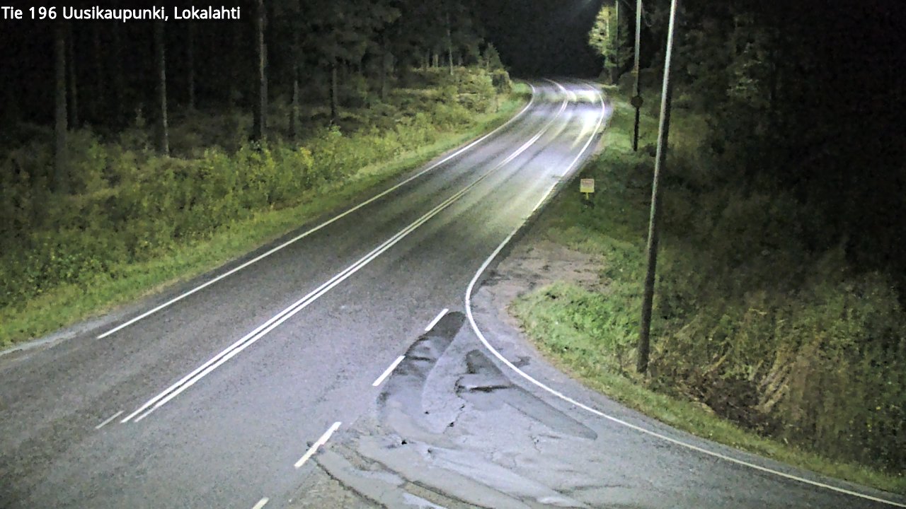 Weather Camera Image Road 196 Uusikaupunki, Lokalahti, Uusikaupunki, Varsinais-Suomi