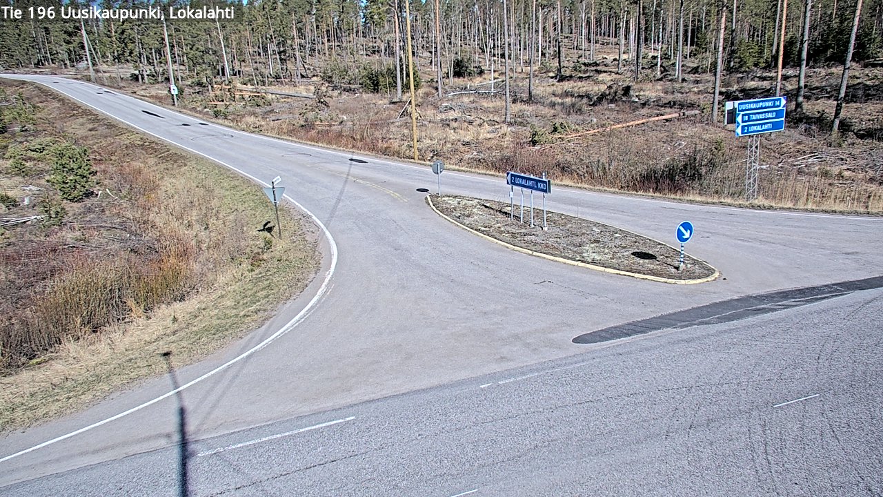 Kelikamerat Kuva Tie 196 Uusikaupunki, Lokalahti, Uusikaupunki, Varsinais-Suomi