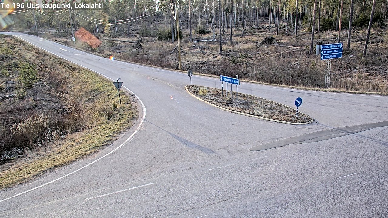 Kelikamerat Kuva Tie 196 Uusikaupunki, Lokalahti, Uusikaupunki, Varsinais-Suomi