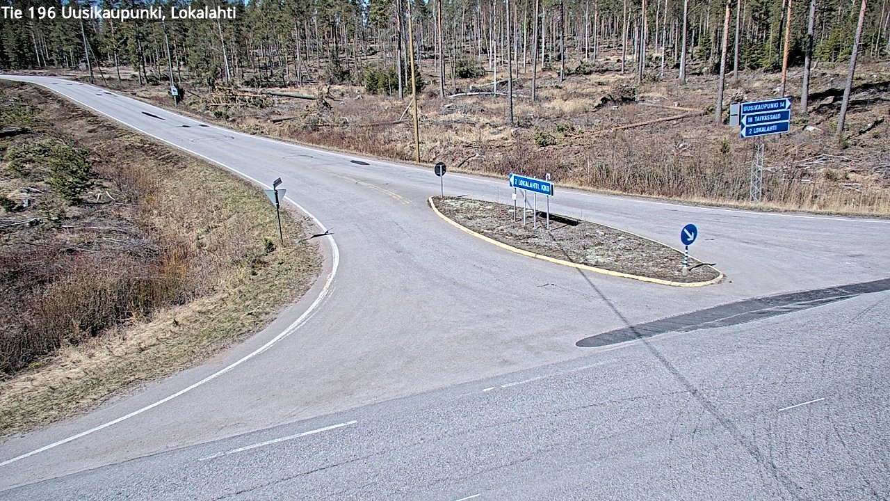 Kelikamerat Kuva Tie 196 Uusikaupunki, Lokalahti, Uusikaupunki, Varsinais-Suomi