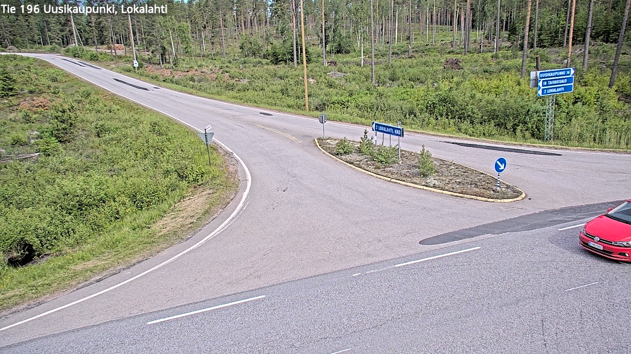 Weather Camera Image Väg 196 Nystad, Lokalax, Uusikaupunki, Varsinais-Suomi