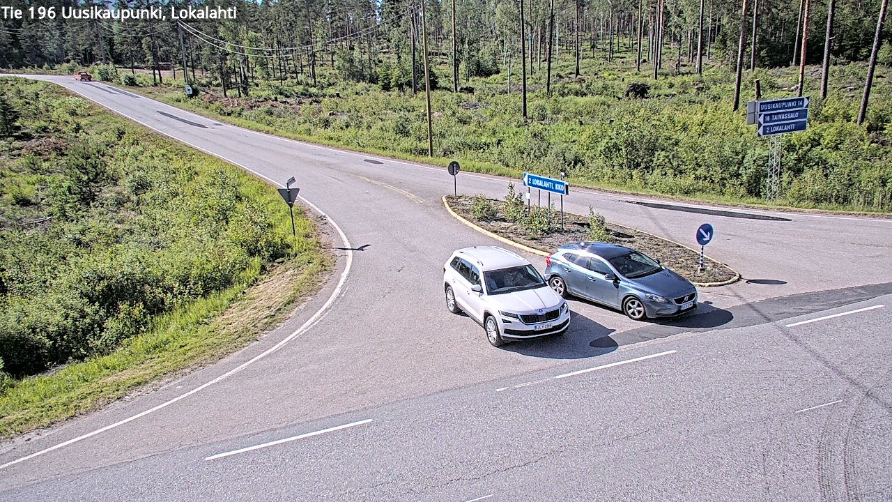 Weather Camera Image Väg 196 Nystad, Lokalax, Uusikaupunki, Varsinais-Suomi