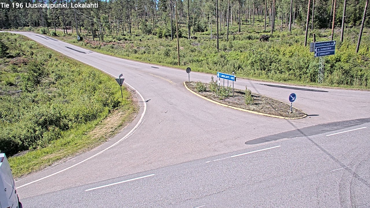 Weather Camera Image Väg 196 Nystad, Lokalax, Uusikaupunki, Varsinais-Suomi
