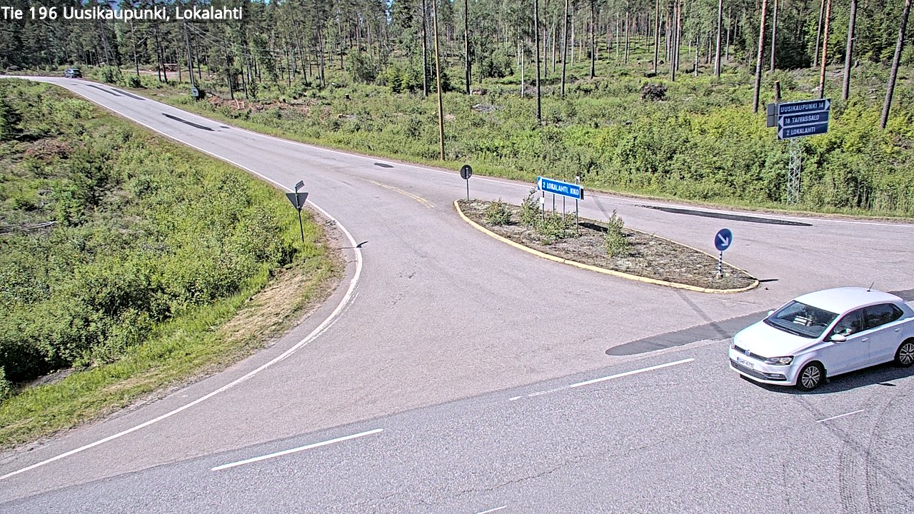 Weather Camera Image Väg 196 Nystad, Lokalax, Uusikaupunki, Varsinais-Suomi