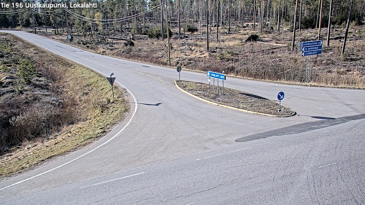 Kelikamerat Kuva Tie 196 Uusikaupunki, Lokalahti, Uusikaupunki, Varsinais-Suomi