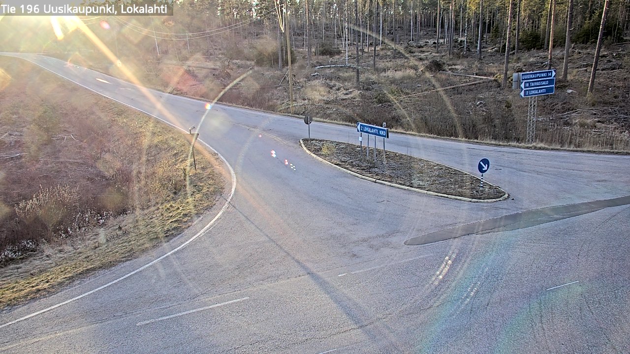 Weather Camera Image Road 196 Uusikaupunki, Lokalahti, Uusikaupunki, Varsinais-Suomi